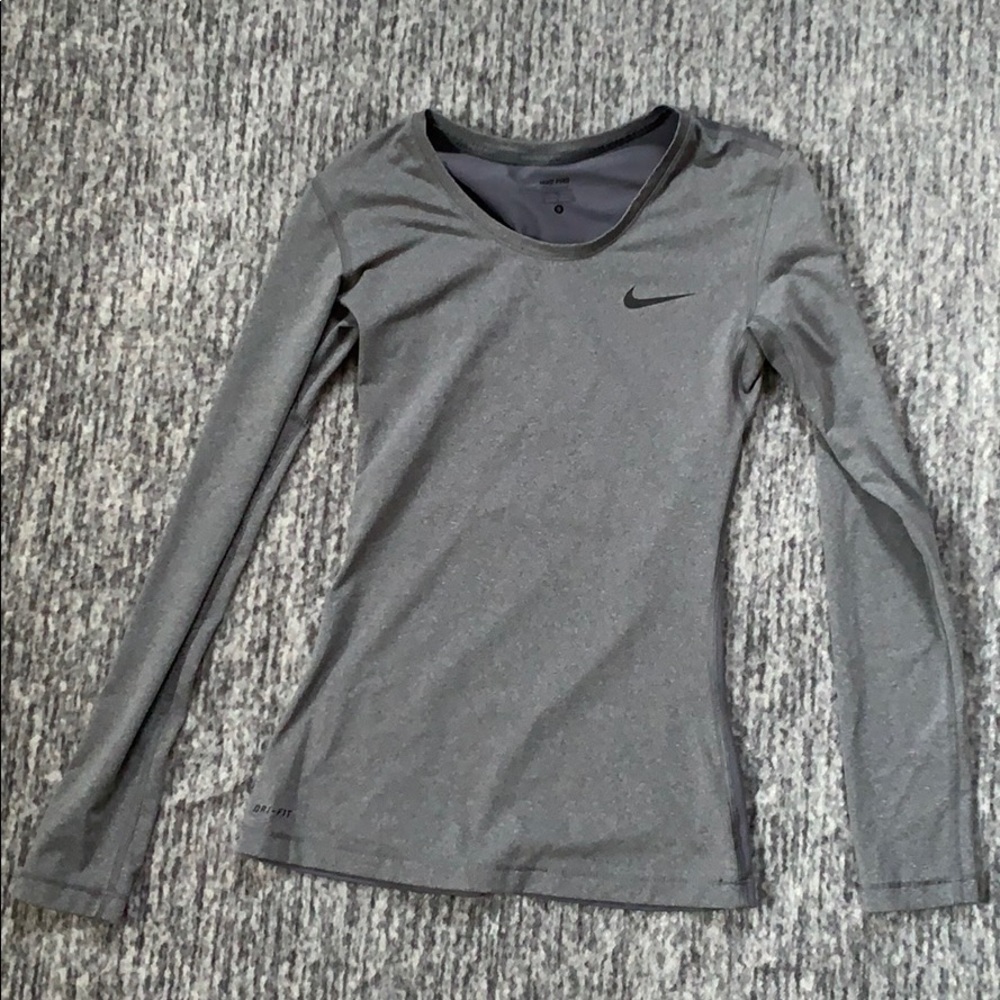 Grey Nike shirt